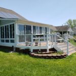 3 Season Porch Enclosure with Decking & Railing